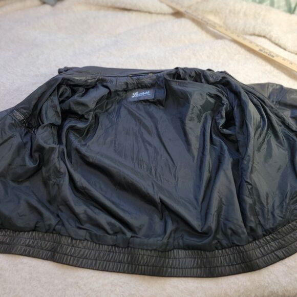 VTG Learsi 2 Piece Leather Bomber Jacket Removable Opossum Fur Liner Vest Size L - Picture 14 of 16